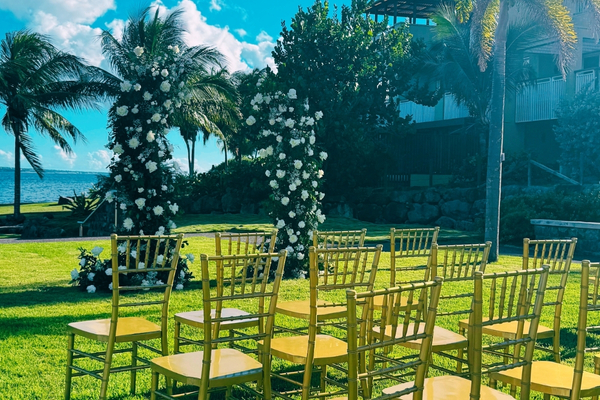 Romantic beach wedding ceremony Jamaica